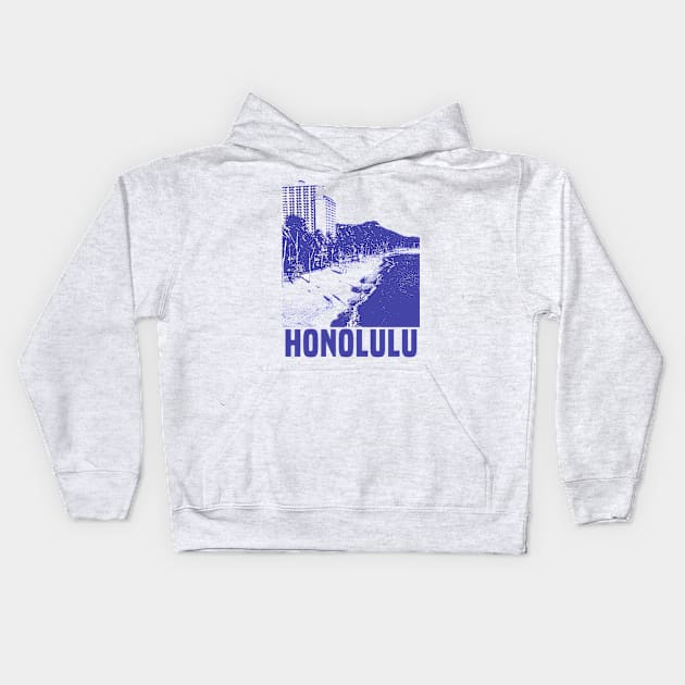 Honolulu Kids Hoodie by Den Vector